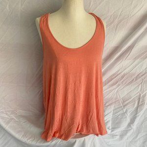 Plus Size Coral Racer Back Tank